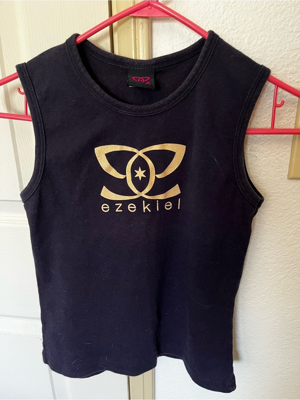Ezekiel Y2K Blue Tank Top with Gold Logo
